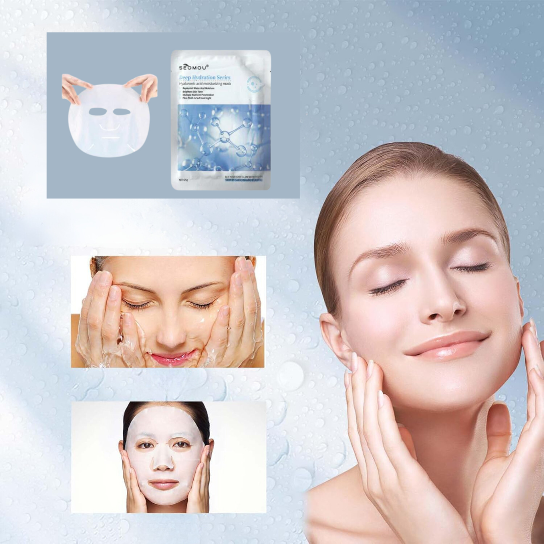 Masajeador facial lifting EMS de REGALO 24 PIEZAS Máscara Facial Hidratante HL