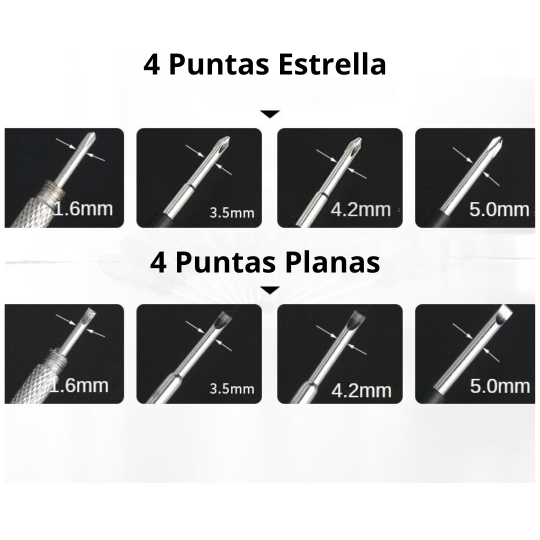 2 x 1 OFERTA - 8 EN 1 DESTORNILLADOR MULTIUSOS CON LUZ LED